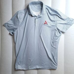 Johnnie-O Men's Golf Polo Shirt Sz 2XL Blue Checked Embroidered